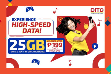 DITO offers 25GB highspeed data for only PHP199 now available on Shopee