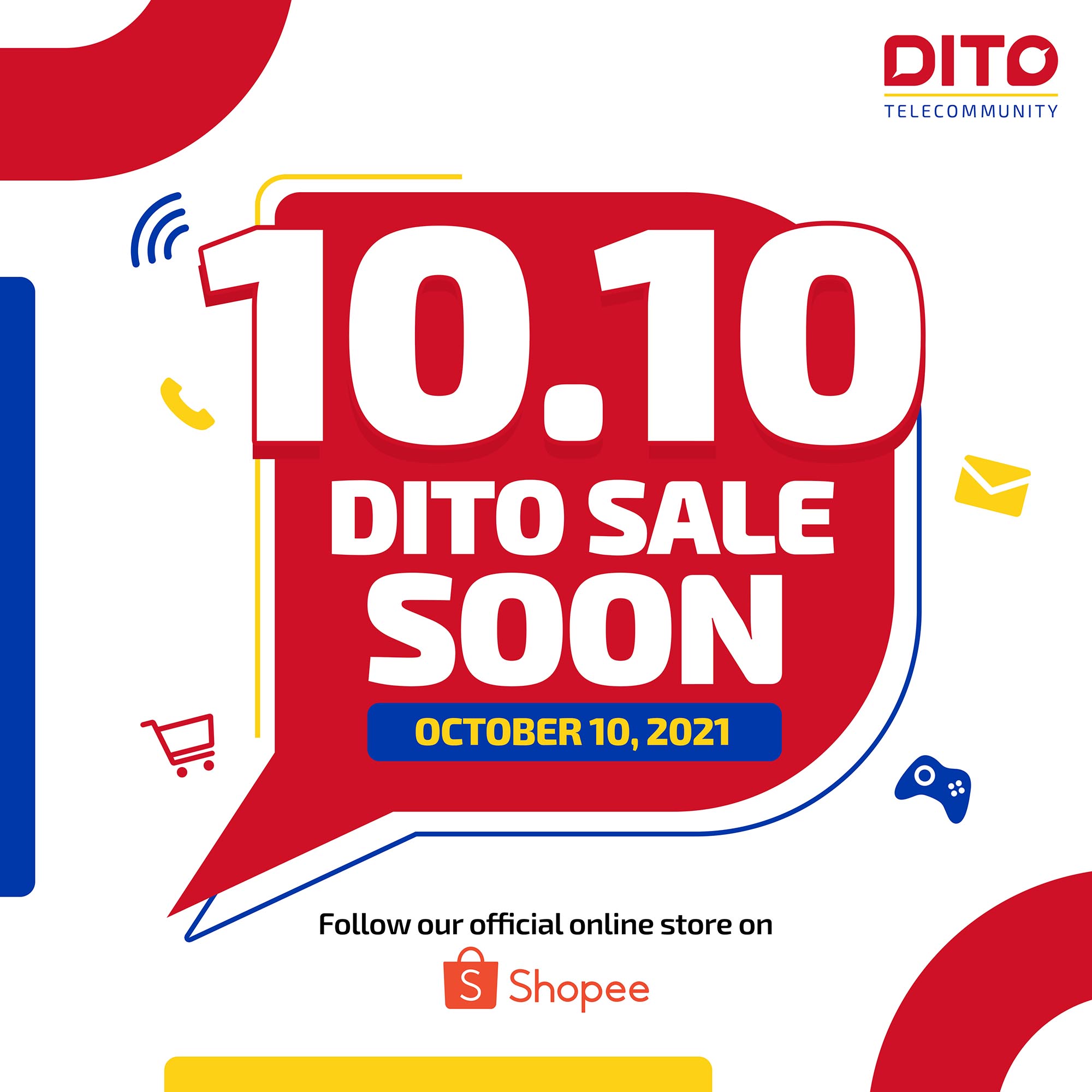 Enjoy MEGA deals and livestreams from DITO this 10.10 on Lazada and Shopee!