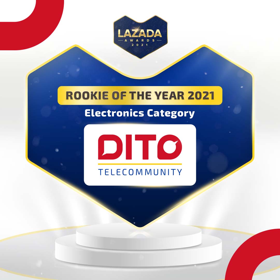 DITO Telecommunity named Rookie of the Year award at Lazada Awards
