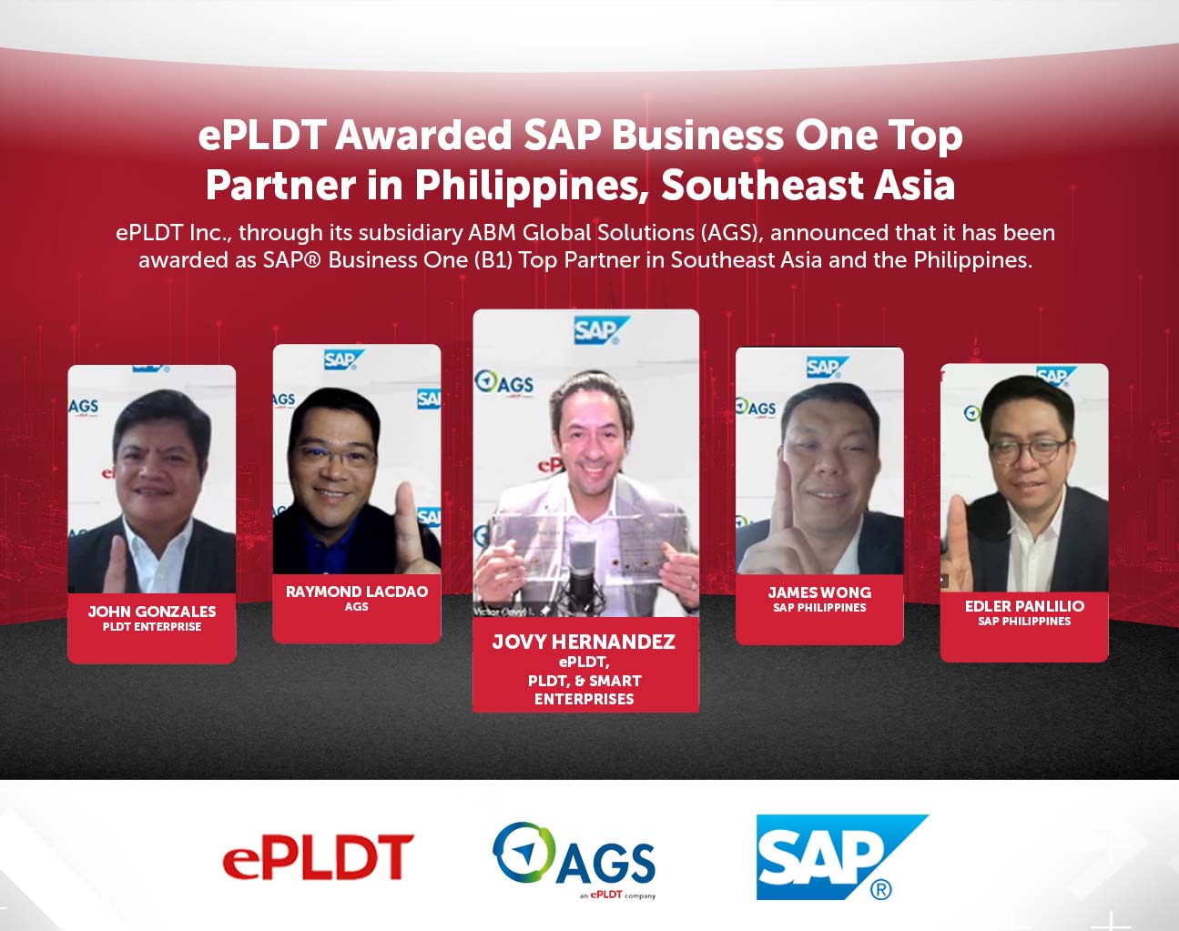 ePLDT Awarded SAP Business One Top Partner in Philippines, Southeast Asia