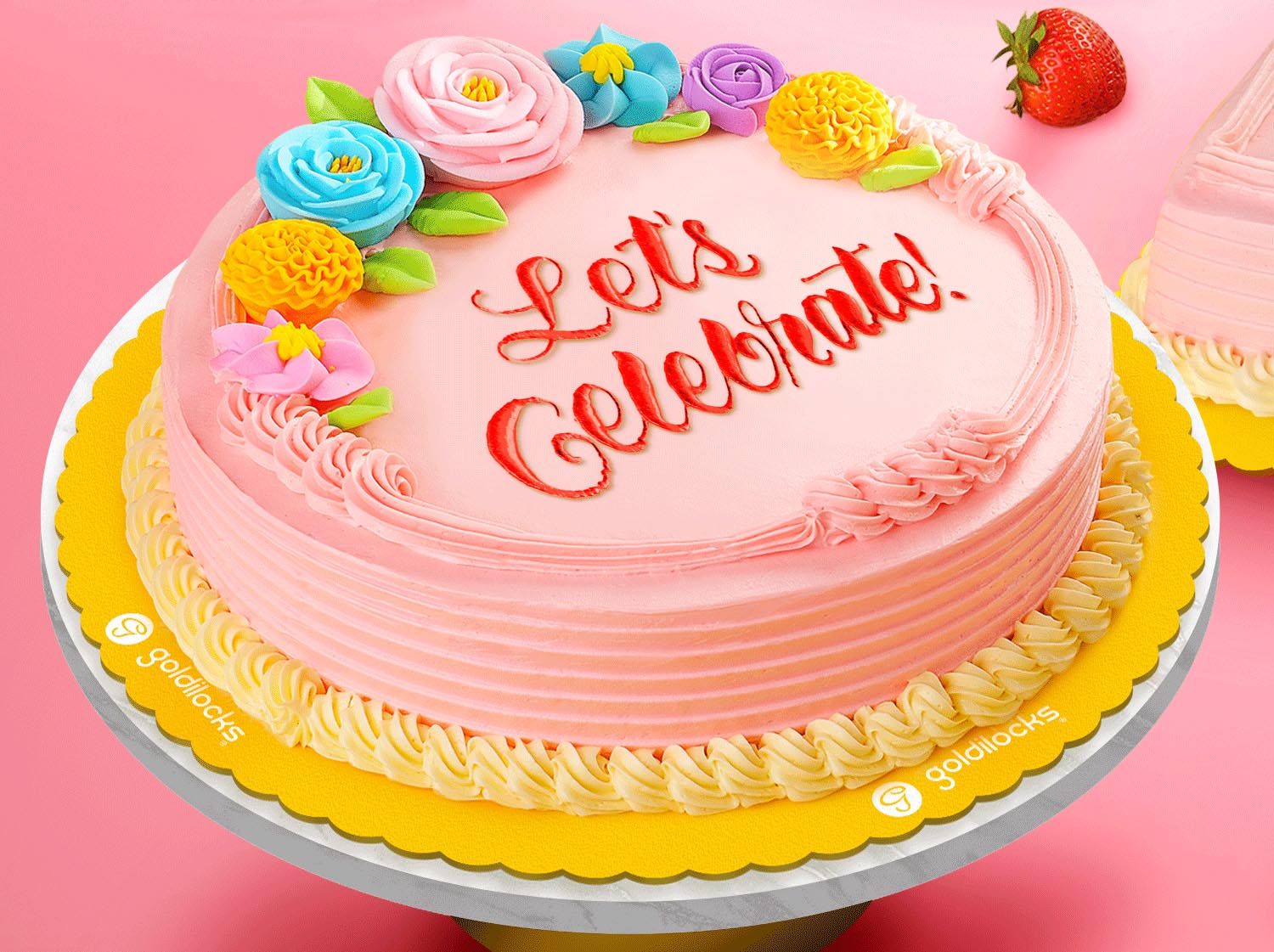Send the ‘Berry Best with the new Goldilocks Strawberry Greeting Cake