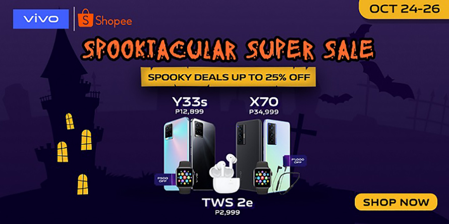 vivo’s Spooktacular Super Sale at Shopee Super Brand Day is coming your way this October 24 to 26