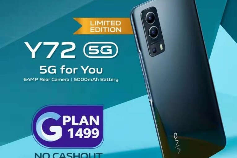vivo makes the Y72 5G available to Globe postpaid subscribers available at Globe stores