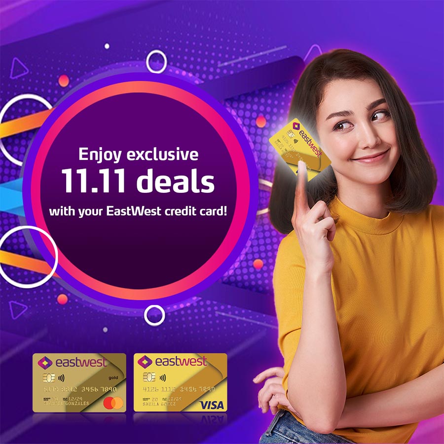 Get great deals when you shop online this November with your  EastWest credit card