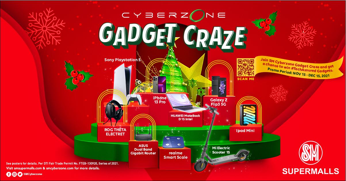 Get #InTheZone with exciting tech prizes at SM Cyberzone Gadget Craze!