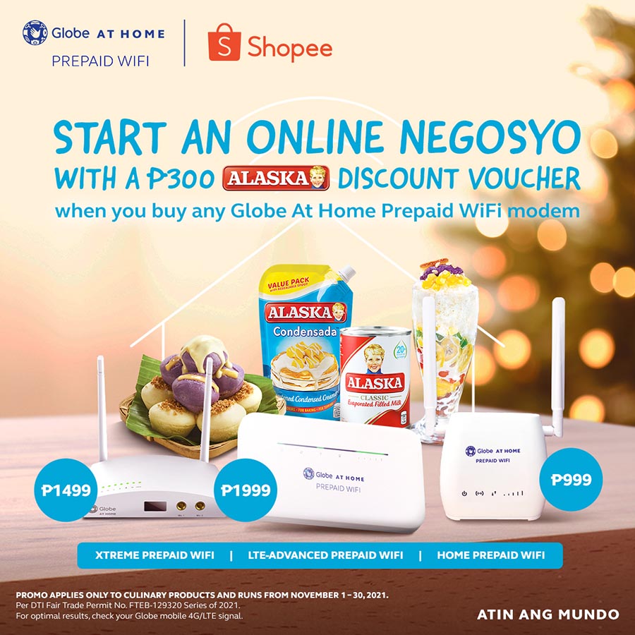 Jump-start your online negosyo with Globe At Home and Alaska Milk