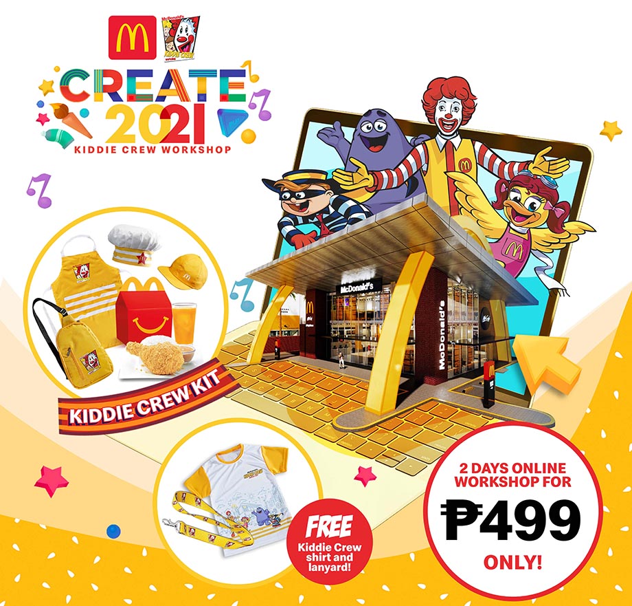 Learn and play with Ronald and the Gang as the McDonald’s Kiddie Crew Workshop returns…online!