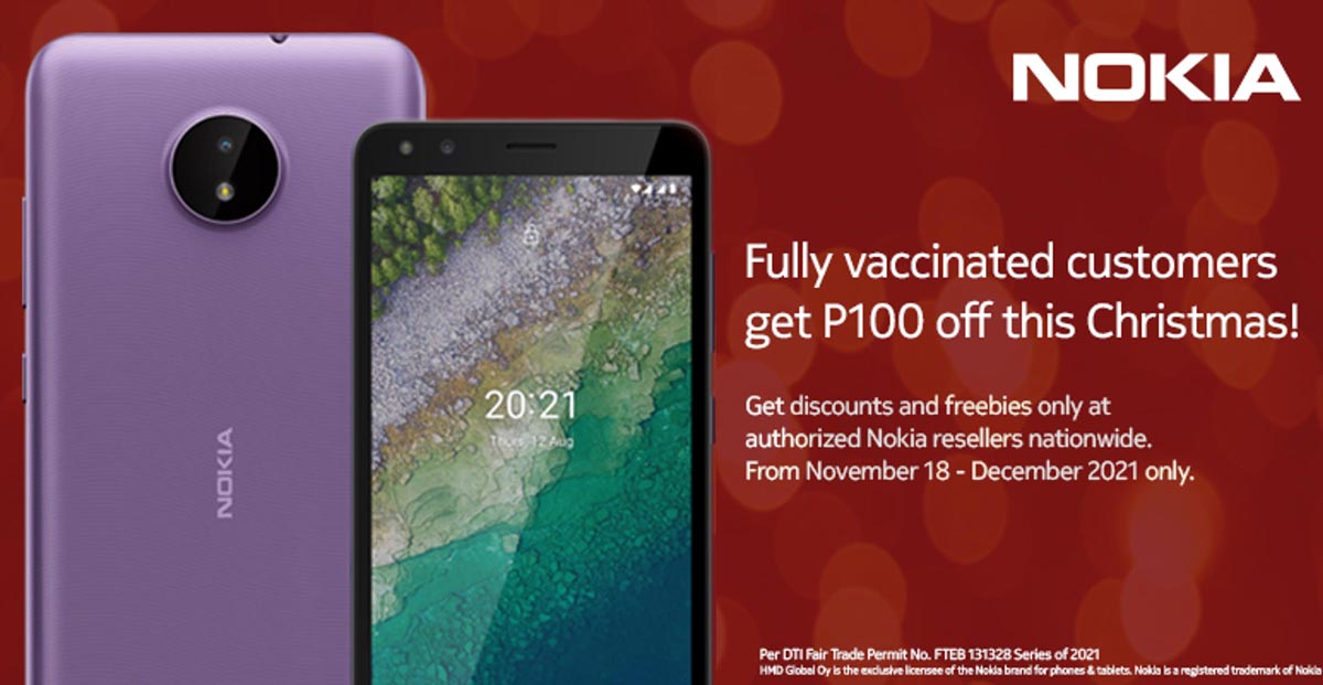 Fully vaccinated customers gets discounts and freebies on Nokia phones this Holiday season