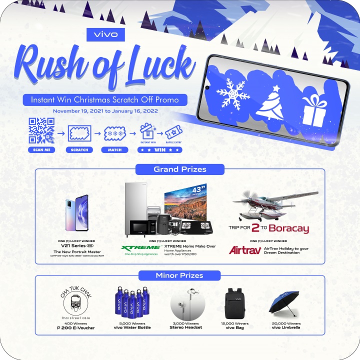vivo Rush of Luck promo: A scratch card that can get you winning cool prizes!