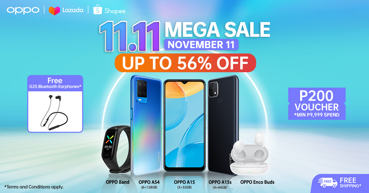 Save up to 56% on OPPO gadgets this 11.11 Mega Brand Day Sale