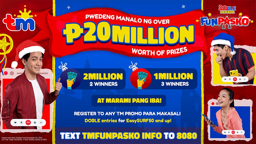 Double up the good vibes with up to ?20 million prizes at stake  at TM’s 12-week FunPasko Raffle