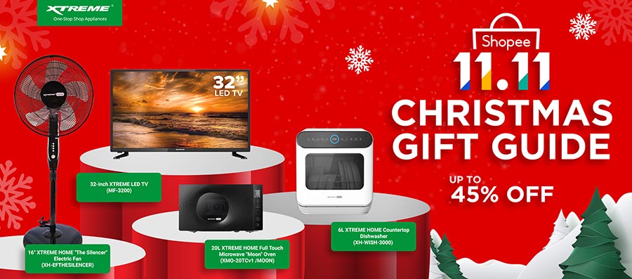 XTREME Appliances’ Christmas gift guide for Shopee 11.11 Big Christmas Sale
