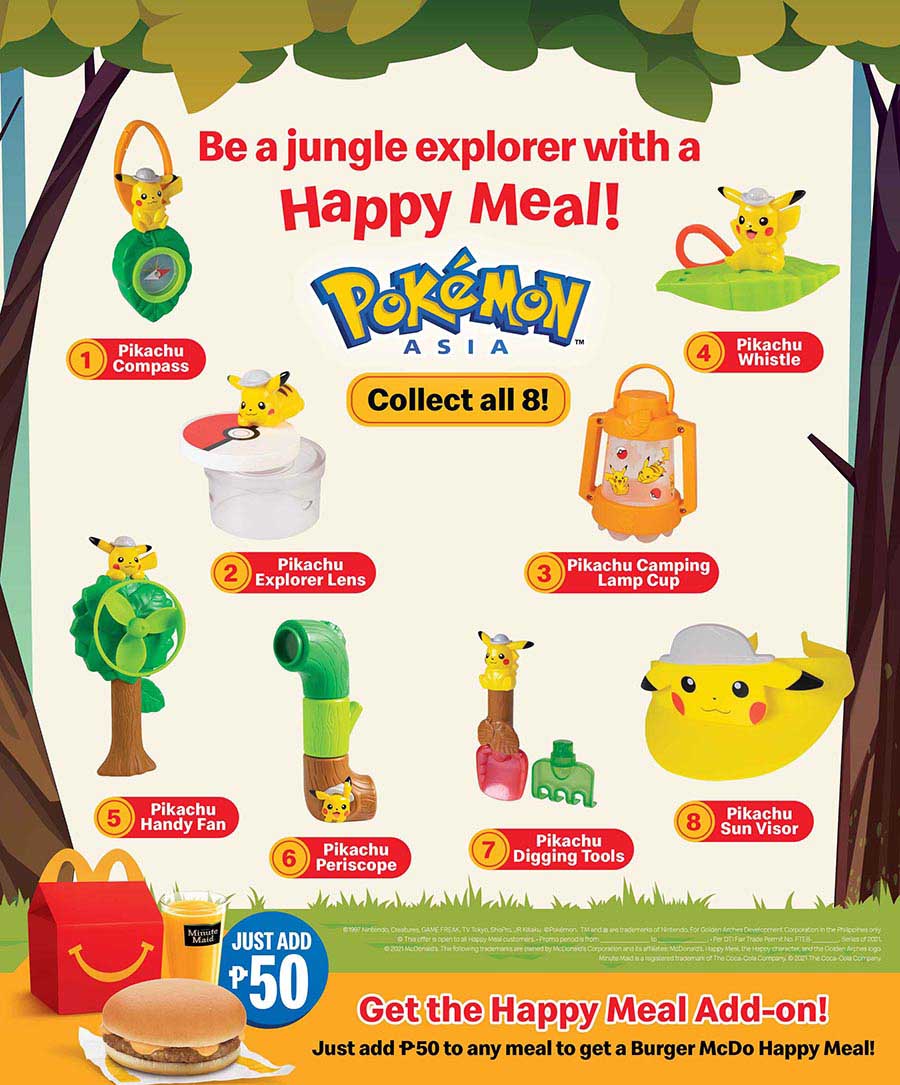 Include indoor camping in your Christmas plans this year with  McDonald’s new Happy Meal featuring Pokémon toy collectibles!