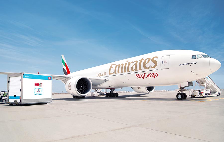 Emirates SkyCargo transports 600 million doses of COVID-19 vaccines