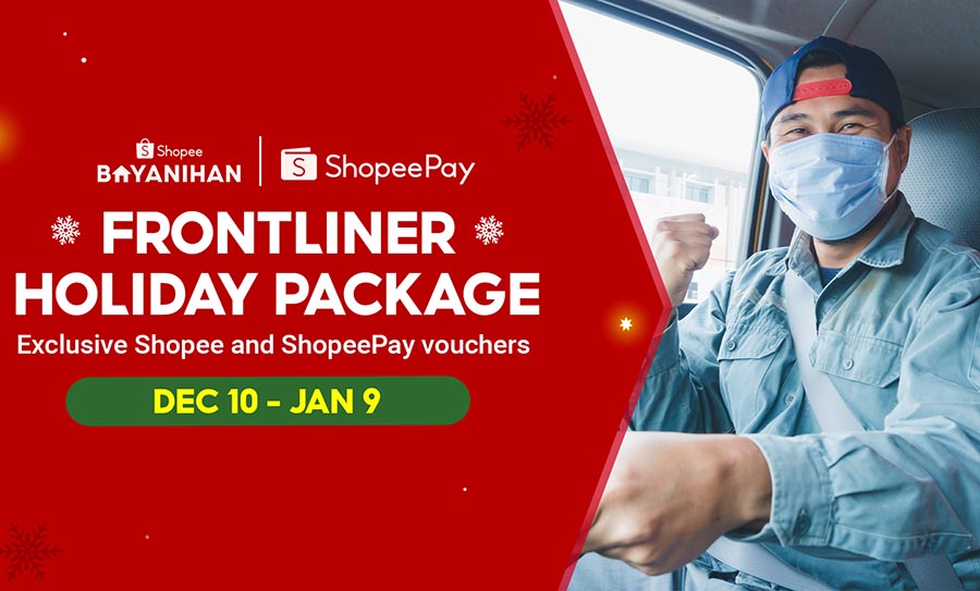 Essential workers, enjoy exclusive vouchers and discounts with the Shopee Bayanihan: Frontliner Holiday Package