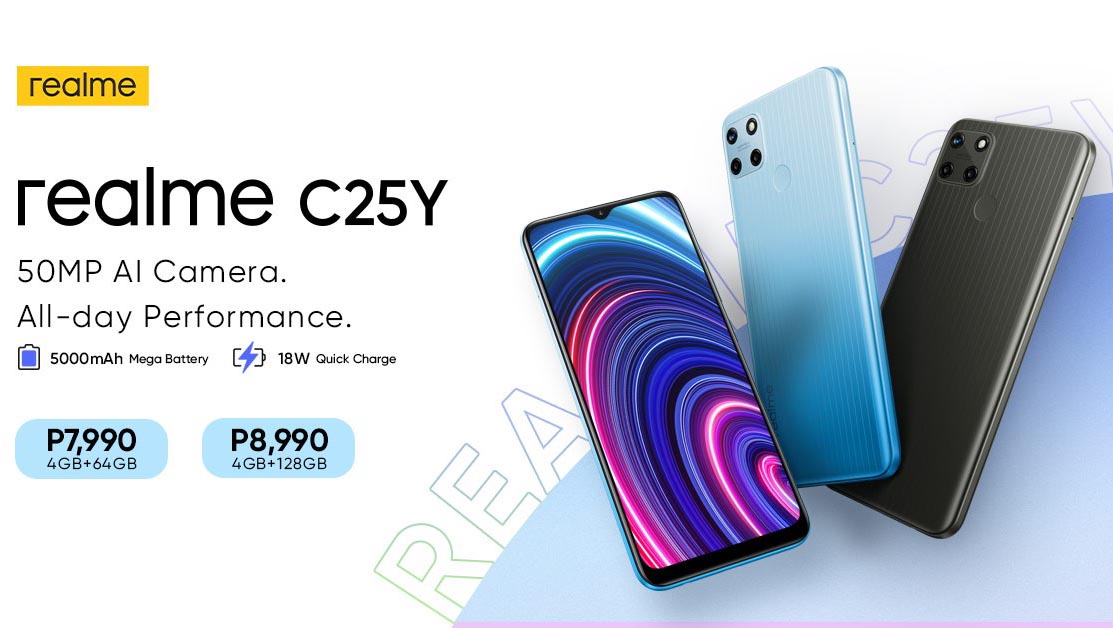 realme C25Y, first C-Series smartphone with 50MP AI Camera, launched in the PH