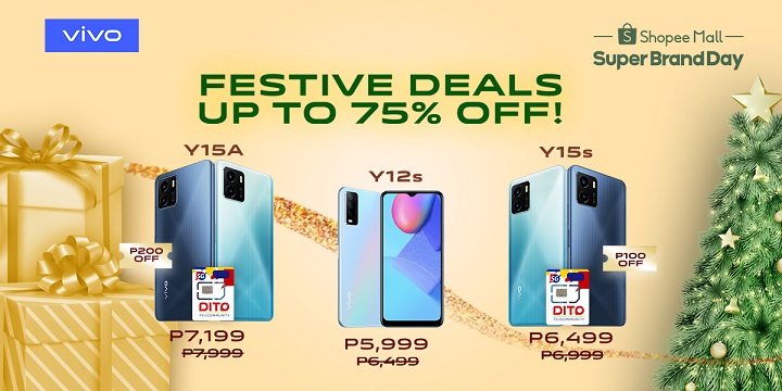 Enjoy festive deals of up to 75% off on vivo smartphones on Shopee’s BIG Christmas sale