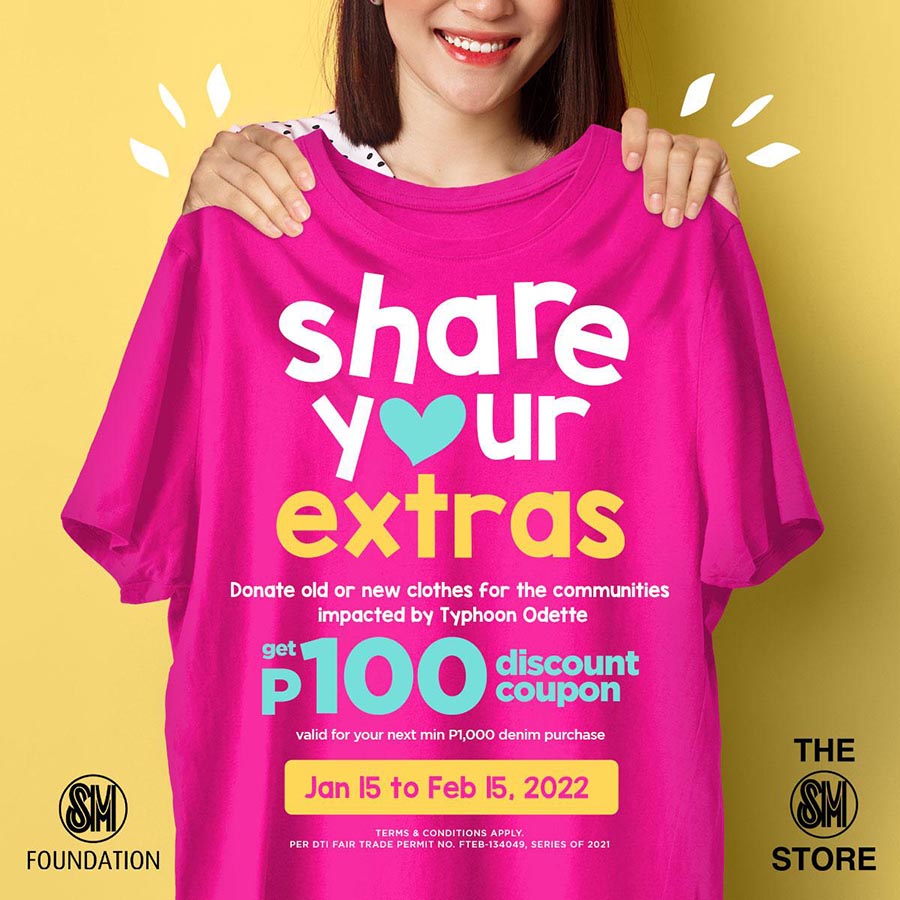 The SM Store launches Share Your Extras for the benefit of Typhoon Odette communities