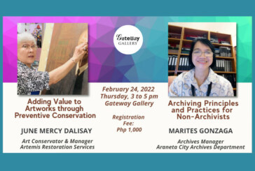 Araneta City’s Gateway Gallery to discuss conservation and archiving at Arts Month Talks