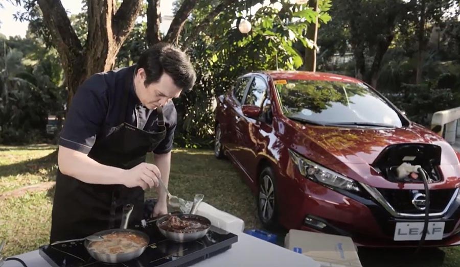An N-Powered cooking experience through the Nissan LEAF