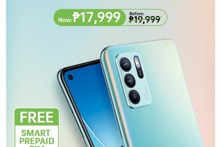 Get ready to capture your summer moments in portrait with OPPO Reno6 Z 5G, now at Php17,999 from Smart Prepaid and TNT