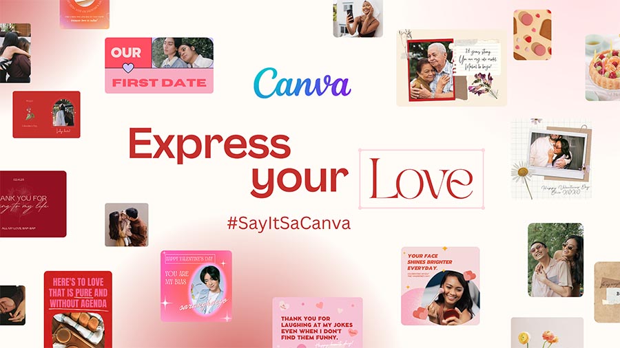 Canva Philippines launches #SayItSaCanva campaign to help you express your messages of love this Valentine’s season