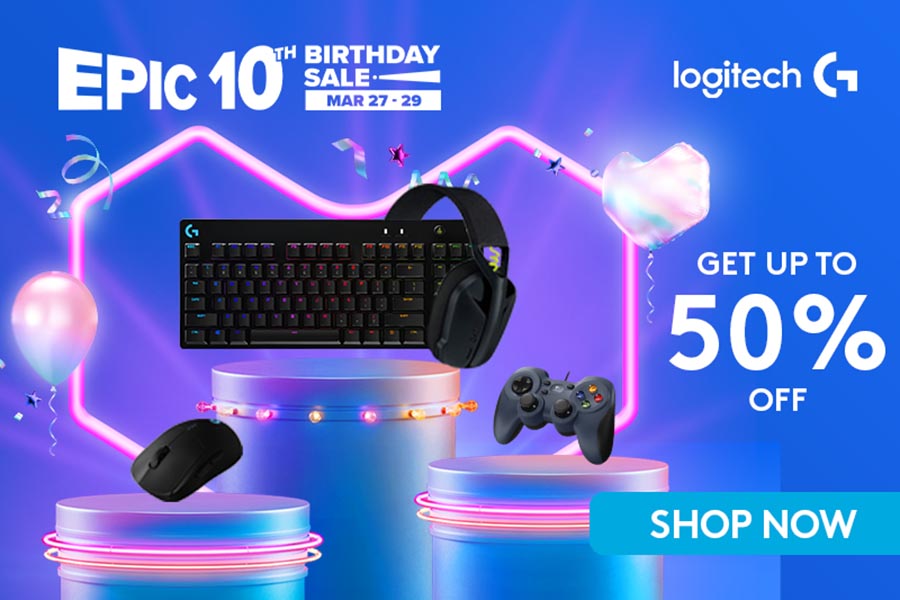 It’s A Celebration! 50% Off And Free Shipping From Logitech G At The Lazada Birthday Sale!