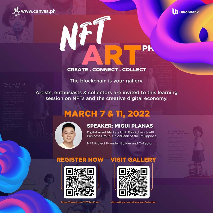 UnionBank, CANVAS.PH hold 2-day webinar to help artists, collectors partake in growing NFT market
