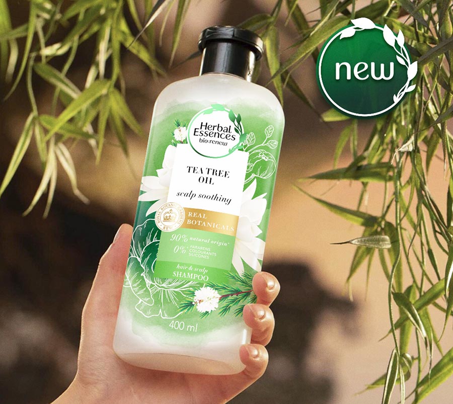 Hair’s the tea: Get hair you can’t unfeel with the all NEW Herbal Essences Tea Tree Oil!