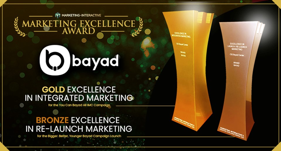 Bayad bags Gold and Bronze awards for its 2021 marketing breakthroughs