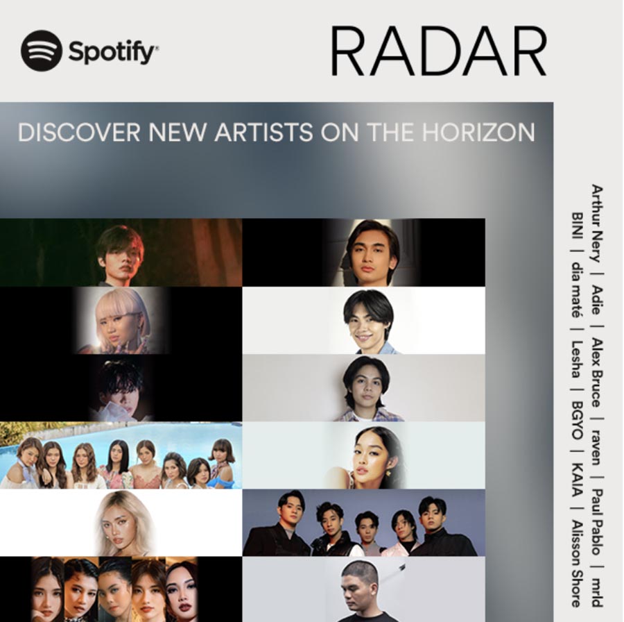 Spotify reveals RADAR Philippines Artists for 2022, Reinforcing Support For Local Emerging Talent