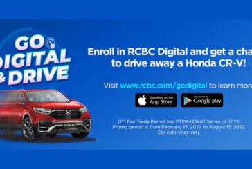 Win a Brand New 2022 Honda CR-V with RCBC’s Go Digital & Drive Promo