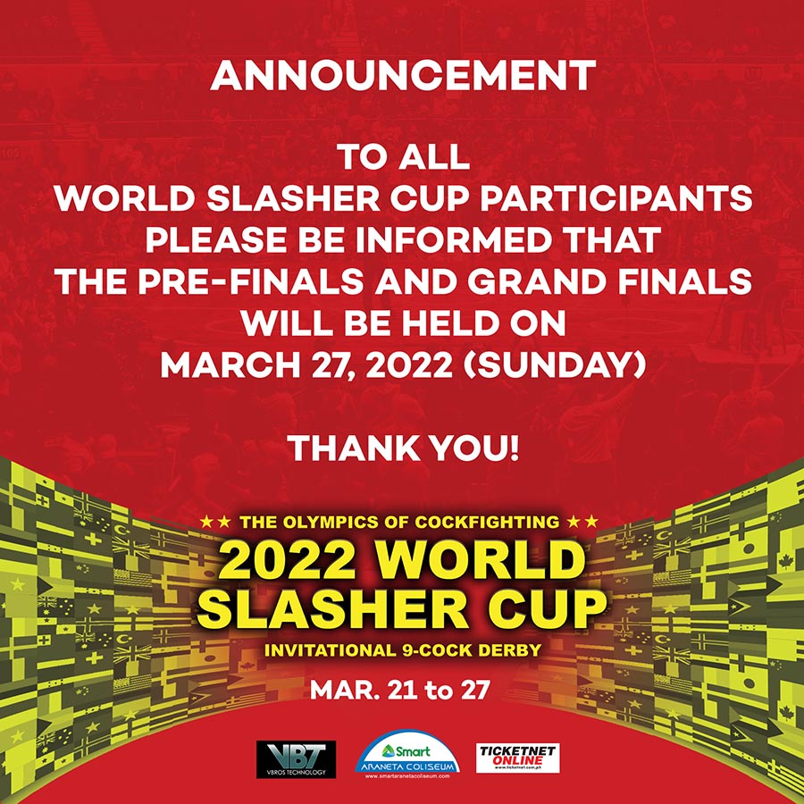 World Slasher Cup 2022 Finals All Set