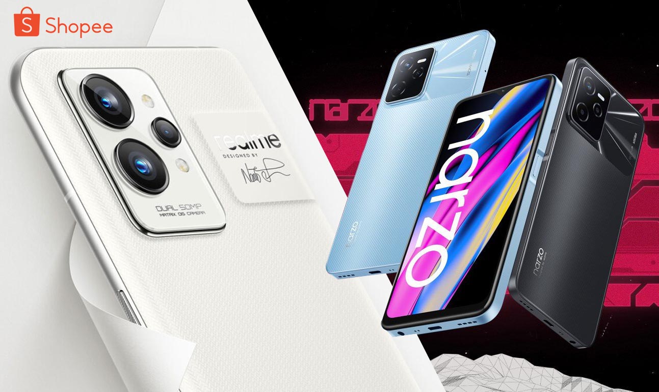 Realme Narzo 50A Prime and GT 2 Pro now available on Shopee plus more exciting deals this Payday Sale up to 20% off!