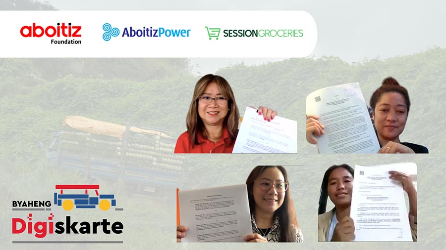 Aboitiz Foundation’s Byaheng Digiskarte goes to Benguet with Session Groceries