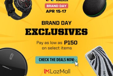 Celebrate Digital Walker Lazada Brand Day and pay as low as P150 on select products
