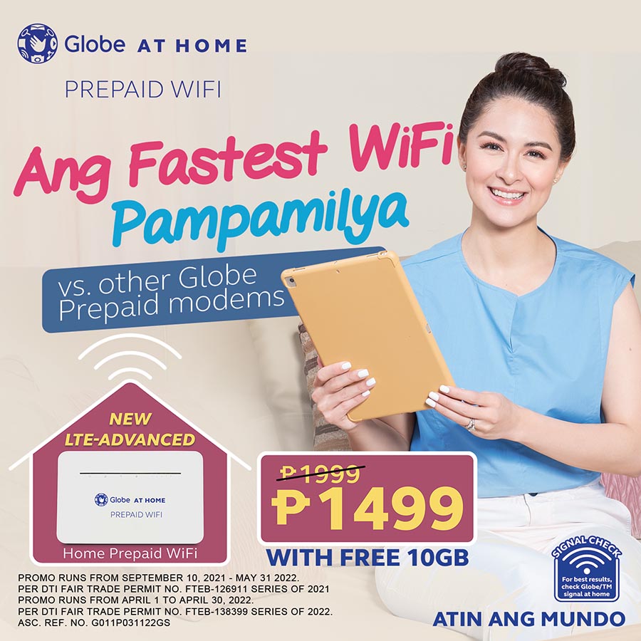 WiFi Pampamilya P799 na lang: Get your discounted Globe At Home Prepaid WiFi modems