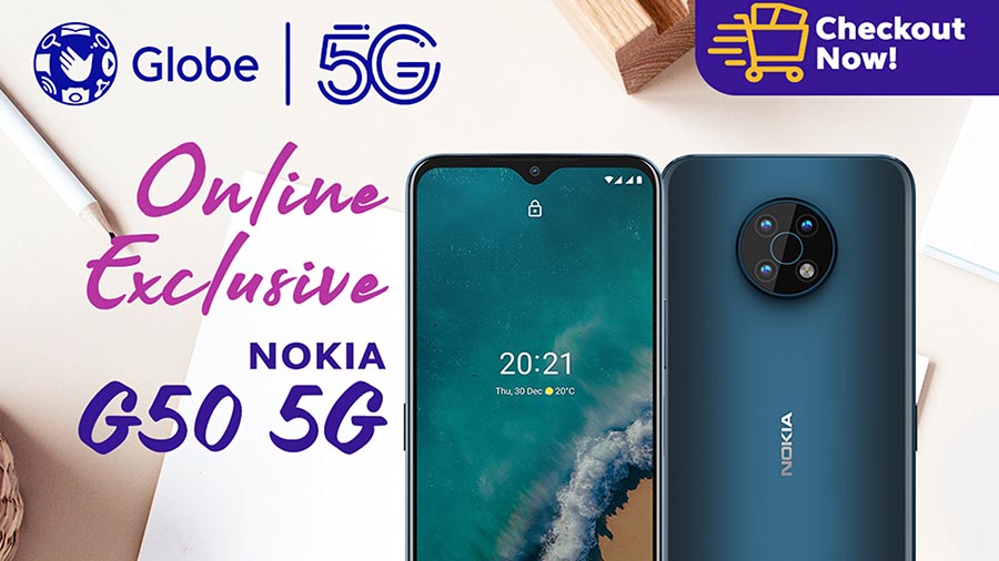 Be future-ready and get the latest Nokia G50 5G thru Globe’s GPlan