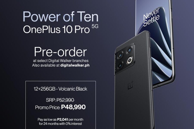 Pre-order the OnePlus 10 Pro 5G at Digital Walker starting today April 2 -April 6 (9PM)