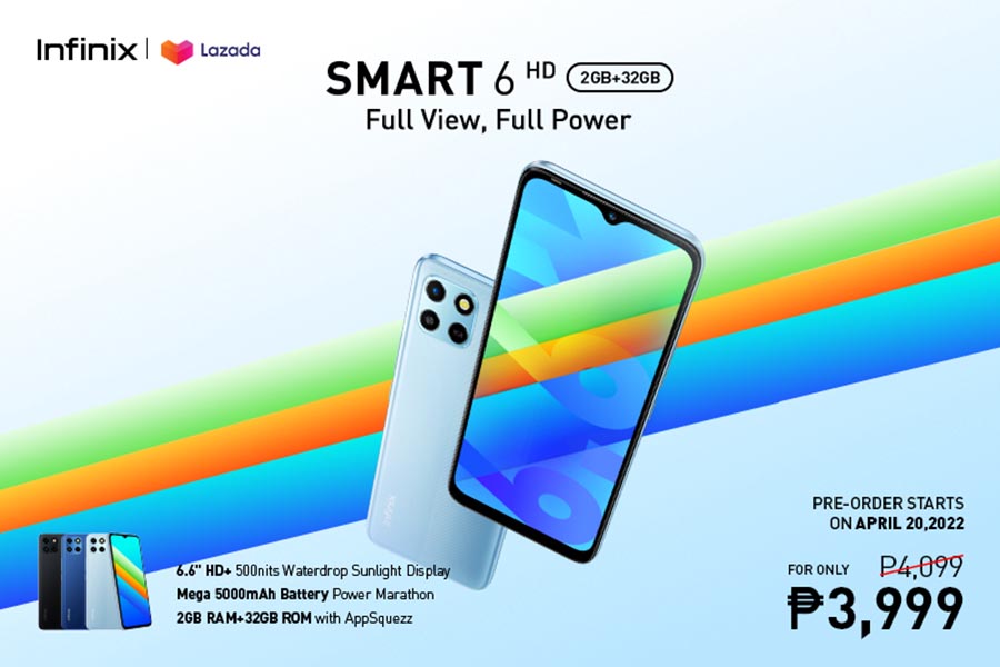 Infinix launches the #FullViewFullPower SMART 6 HD: Packs a large  6.6” screen & 5000mAh battery