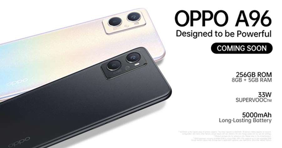 OPPO sets off to launch the Designed to be Powerful – OPPO A96