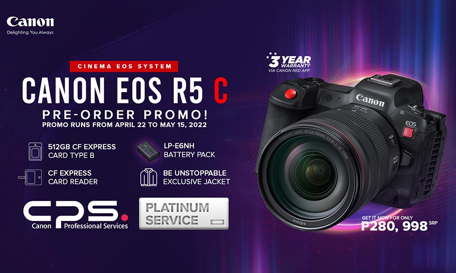 Canon Philippines launches the Canon EOS R5 C and Virtual Reality Ready RF 5.2mm f/2.8L Dual Fisheye