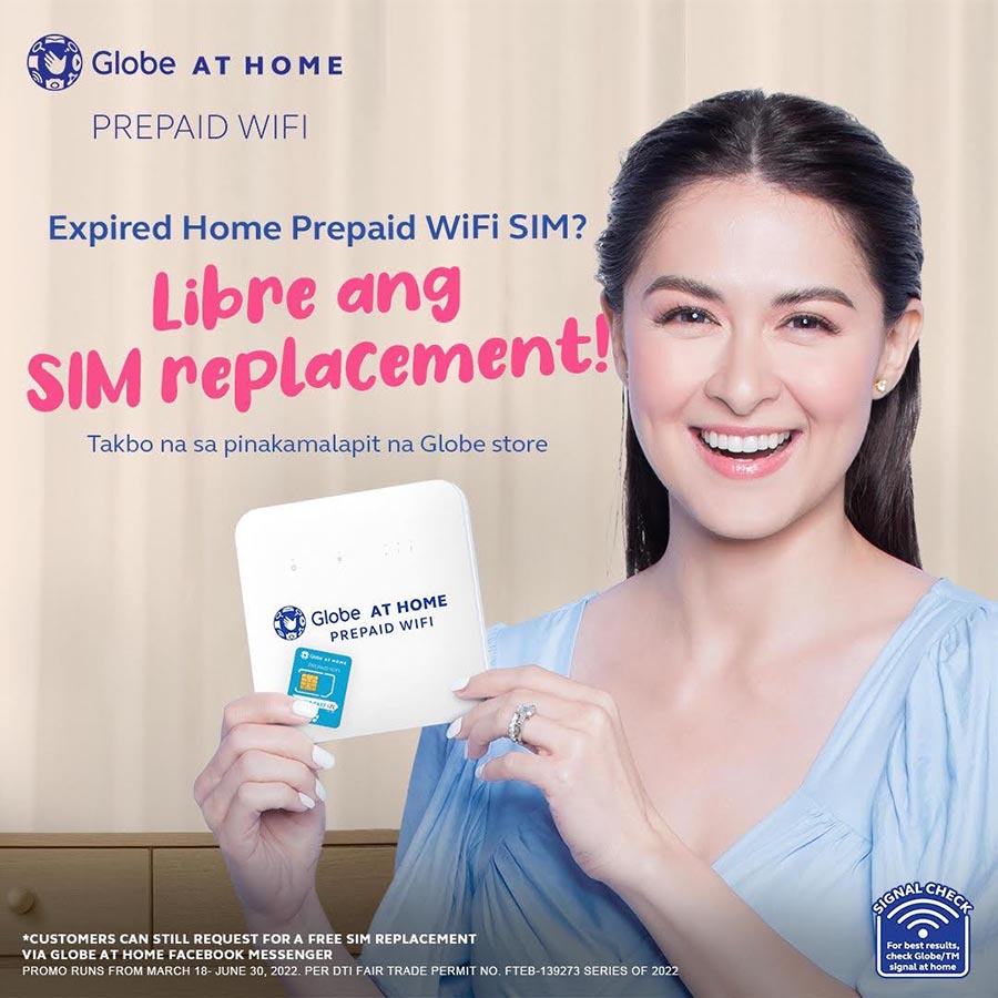 Expired Globe Home Prepaid WiFi SIM?  Get easy replacement for FREE