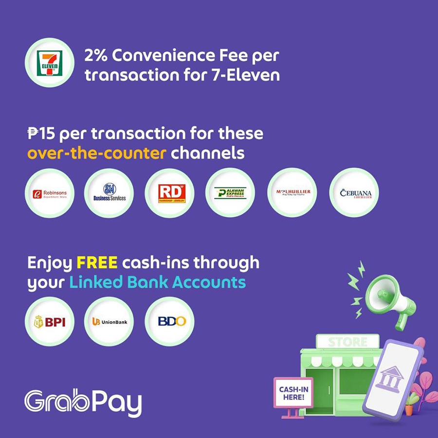 GrabPay introduces convenience fees for over-the-counter cash-in transactions starting June 6, 2022