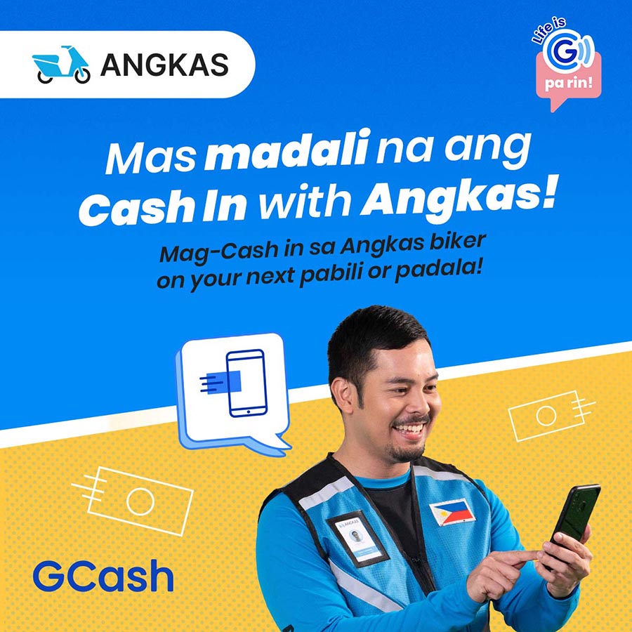 GCash, Angkas team up to offer secure cash in transactions anywhere with ‘Cash In Express’