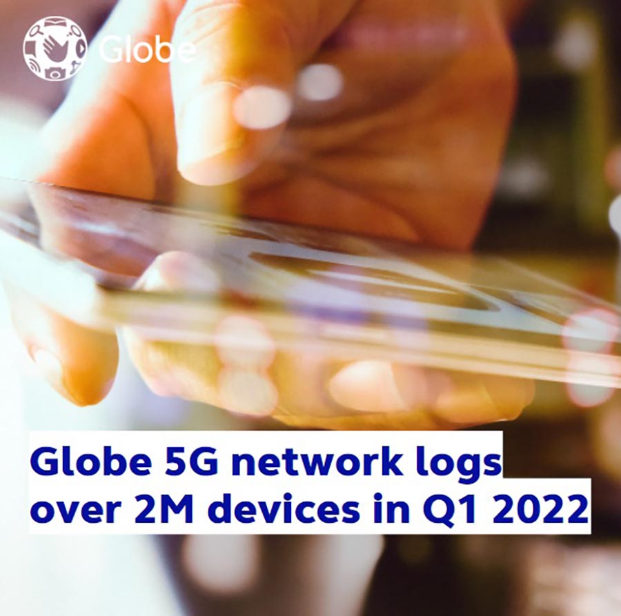 Globe 5G network logs over 2M devices in Q1 2022