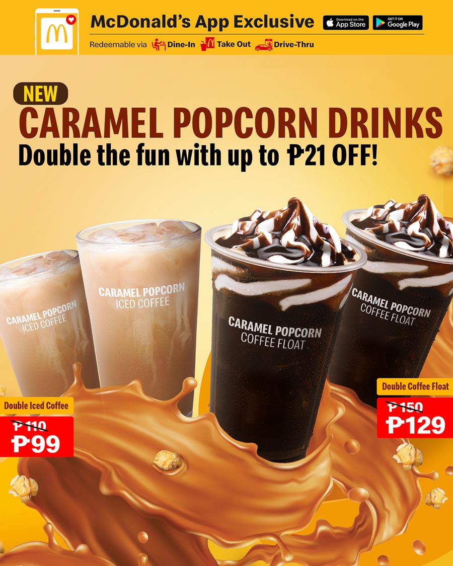 Your favorite beverages are about to get an upgrade as McDonald’s launches its new Caramel Popcorn Drinks line-up!