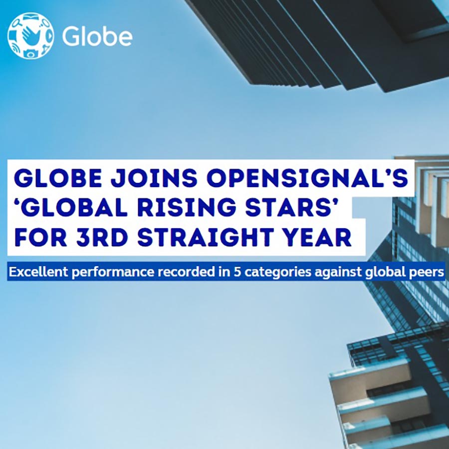 Globe joins Opensignal’s ‘Global Rising Stars’ for 3rd straight year