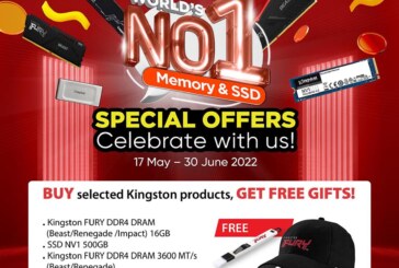 Celebrate Kingston Technology’s leadership position with some compelling offers