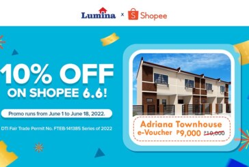 Lumina Homes showers 10% reservation discount at Shopee 6.6